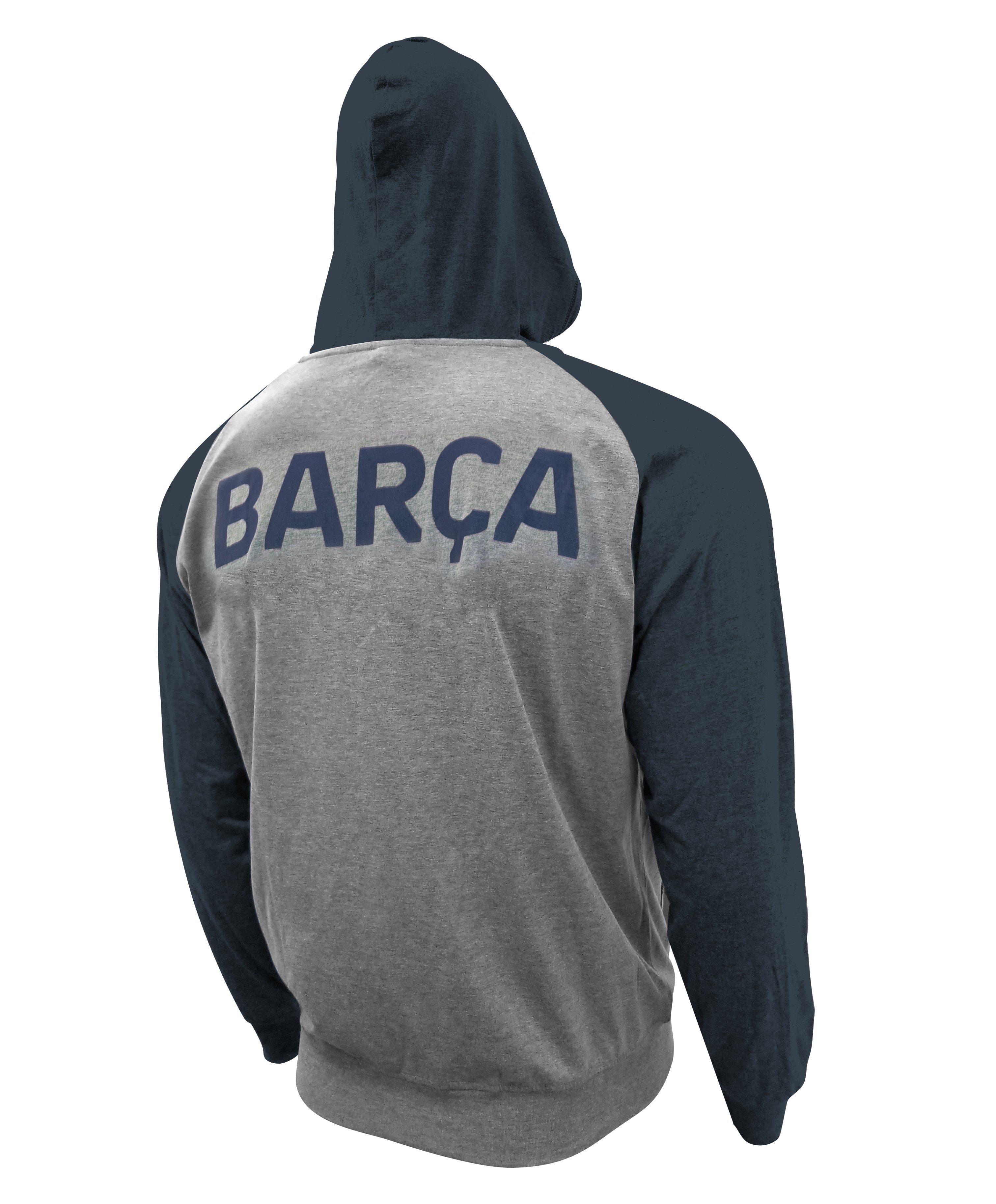 FC Barcelona Lightweight Full-Zip Hoodie - Maroon by Icon Sports