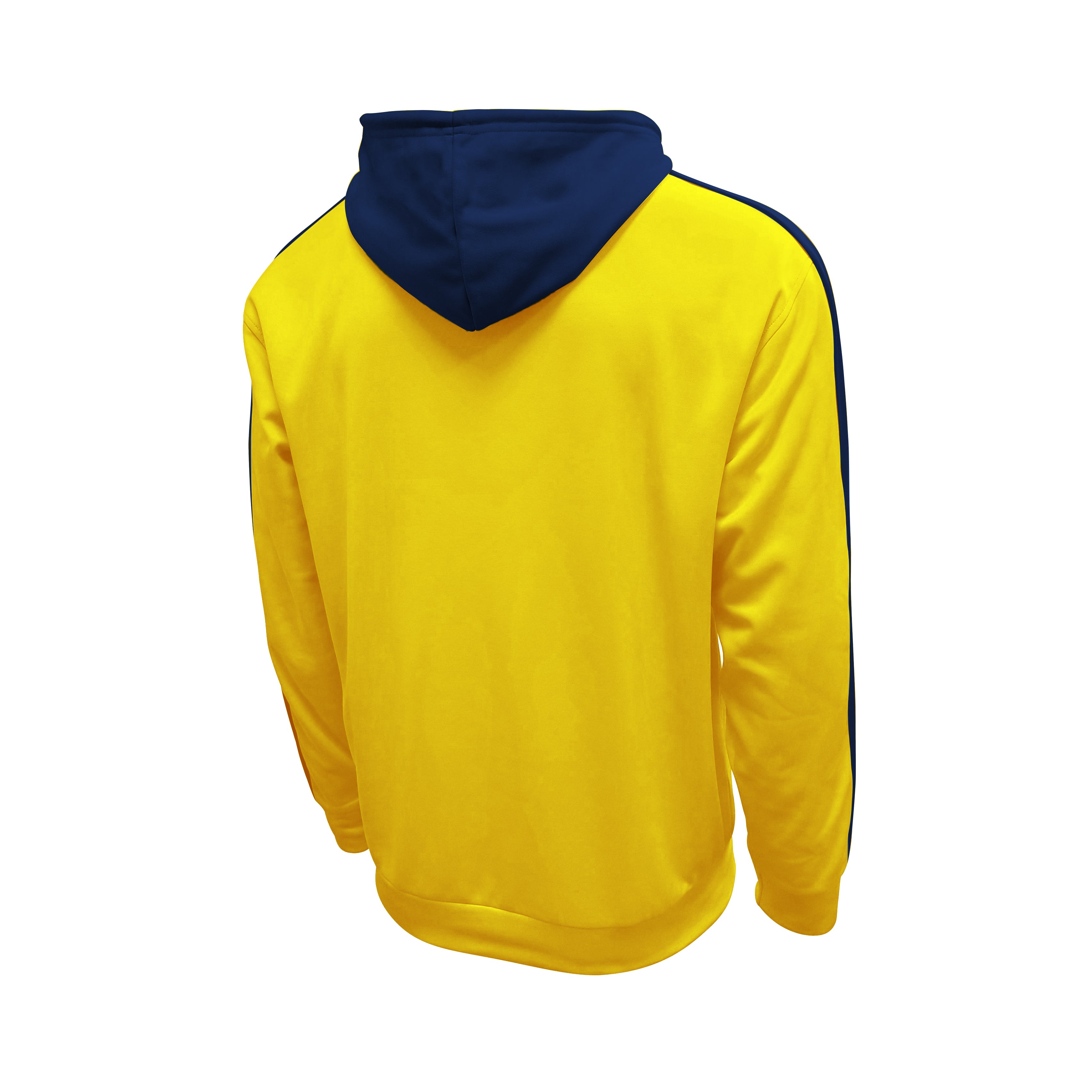 FC Barcelona Side Step Pullover Hoodie - Yellow by Icon Sports