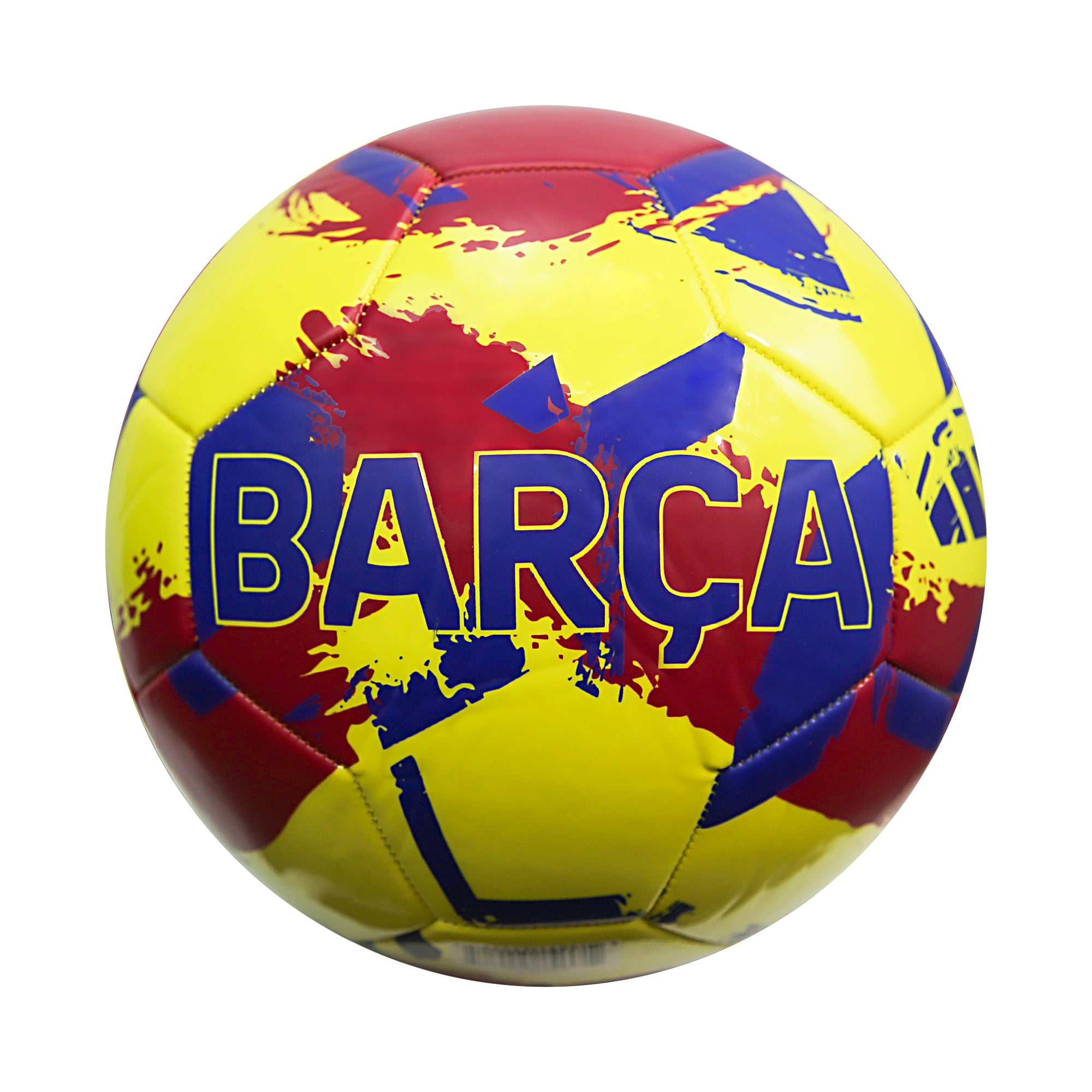 FC Barcelona Brush Size 5 Soccer Ball - Yellow by Icon Sports