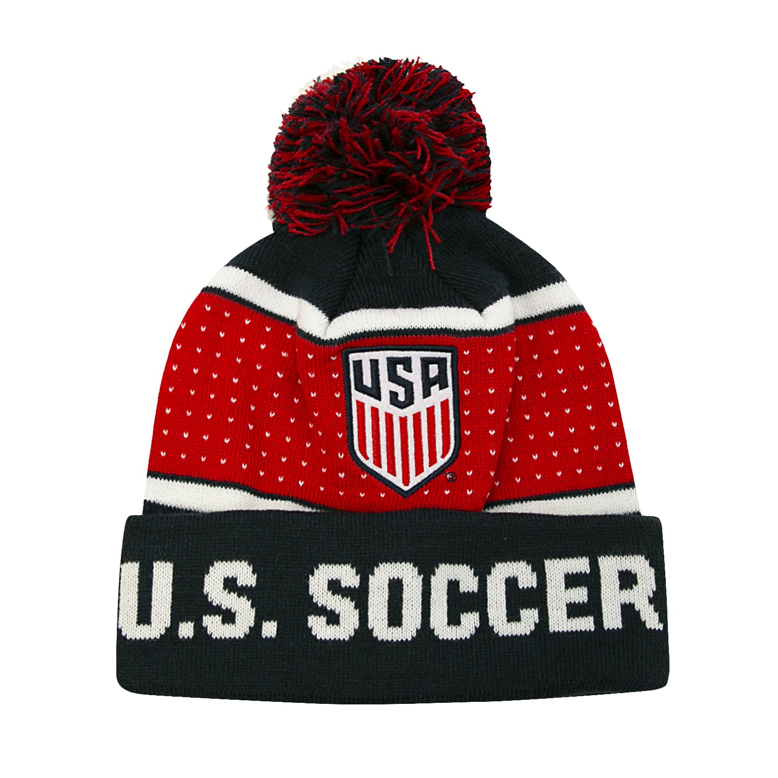 U.S. Soccer Pegged Pom Beanie by Icon Sports