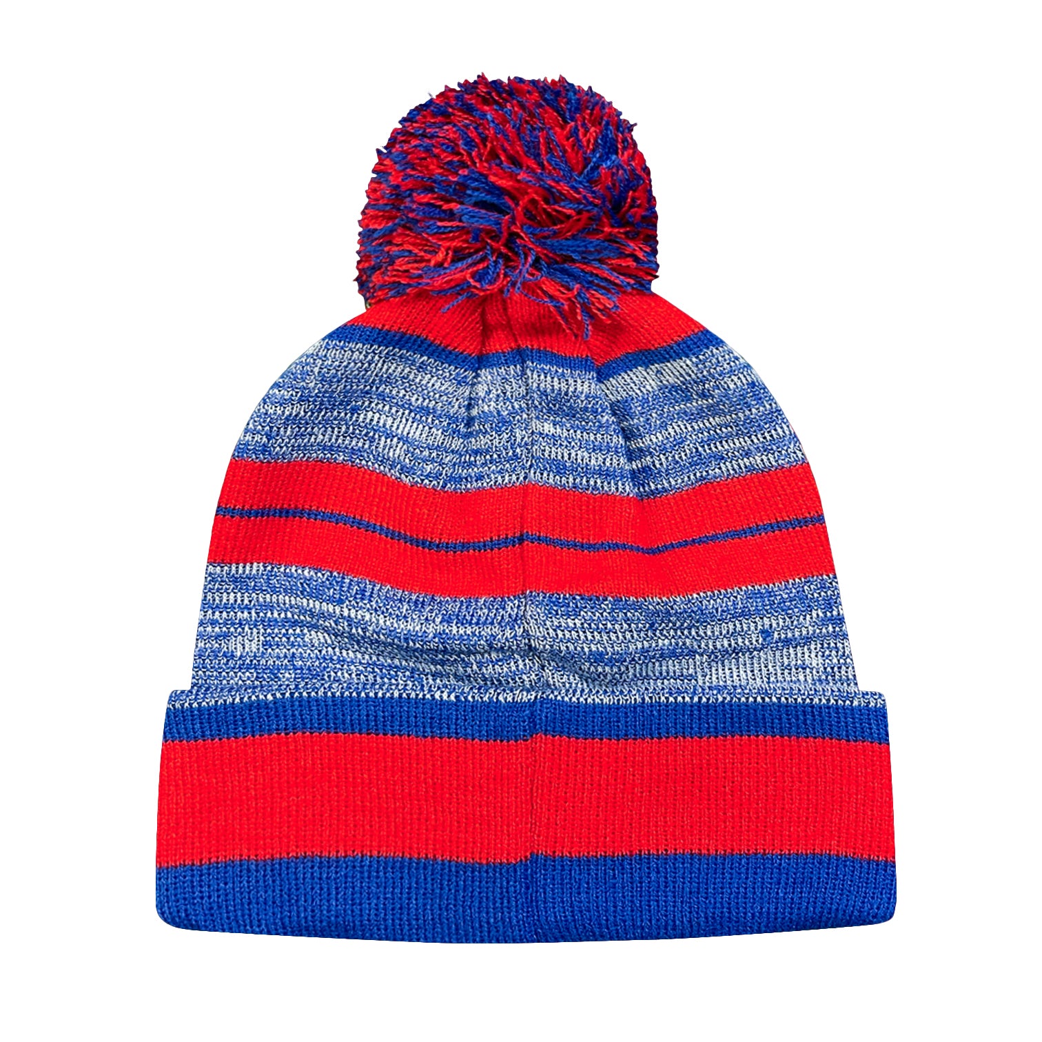 FC Barcelona Adult Spccer Pom Pom Beanie in Red by Icon Sports